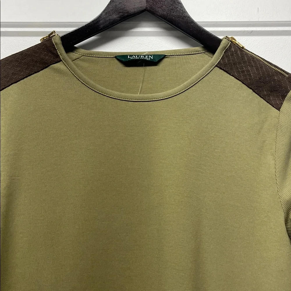 Ralph Lauren Olive Long Sleeve Top - Picture 7 of 10